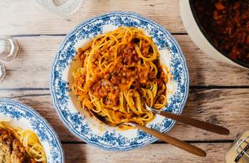Vegane Linsen-Bolognese