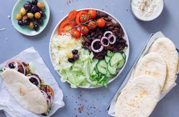 Veganes Gyros mit selbstgemachtem Tzatziki