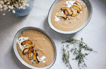 Simple Pilzsuppe mit drei Pilzsorten