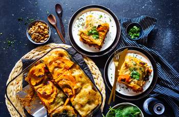 Vegane Kürbislasagne