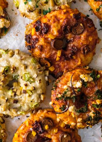 Vegane Pizza Donuts