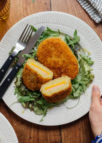 Veganes Knödel Cordon Bleu