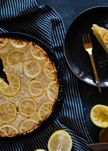 Vegan Lemon Upside Down Cake