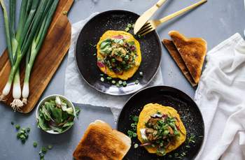 Veganes Omelett aus Tofu