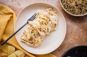 Vegane Pasta mit Zitronensoße