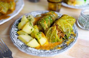 Vegane Kohlrouladen 